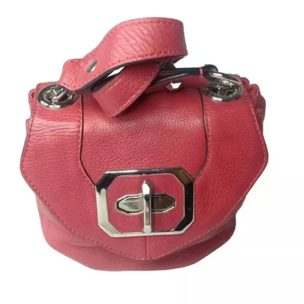 Oryany Red Handbag Small Pebbled Leather Purse